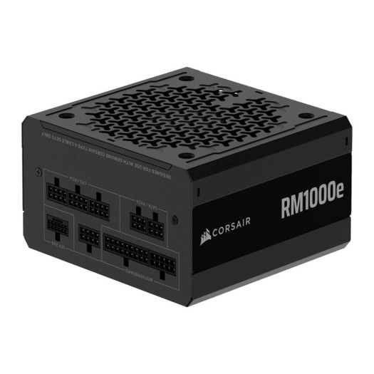 CORSAIR RM1000e (2025) Fully Modular Low-Noise ATX Power Supply with 12V-2x6 Cable – ATX 3.1 & PCIe 5.1 Compliant, Cybenetics Gold Efficiency, 105°C-Rated Capacitors, Modern Standby Mode – Black